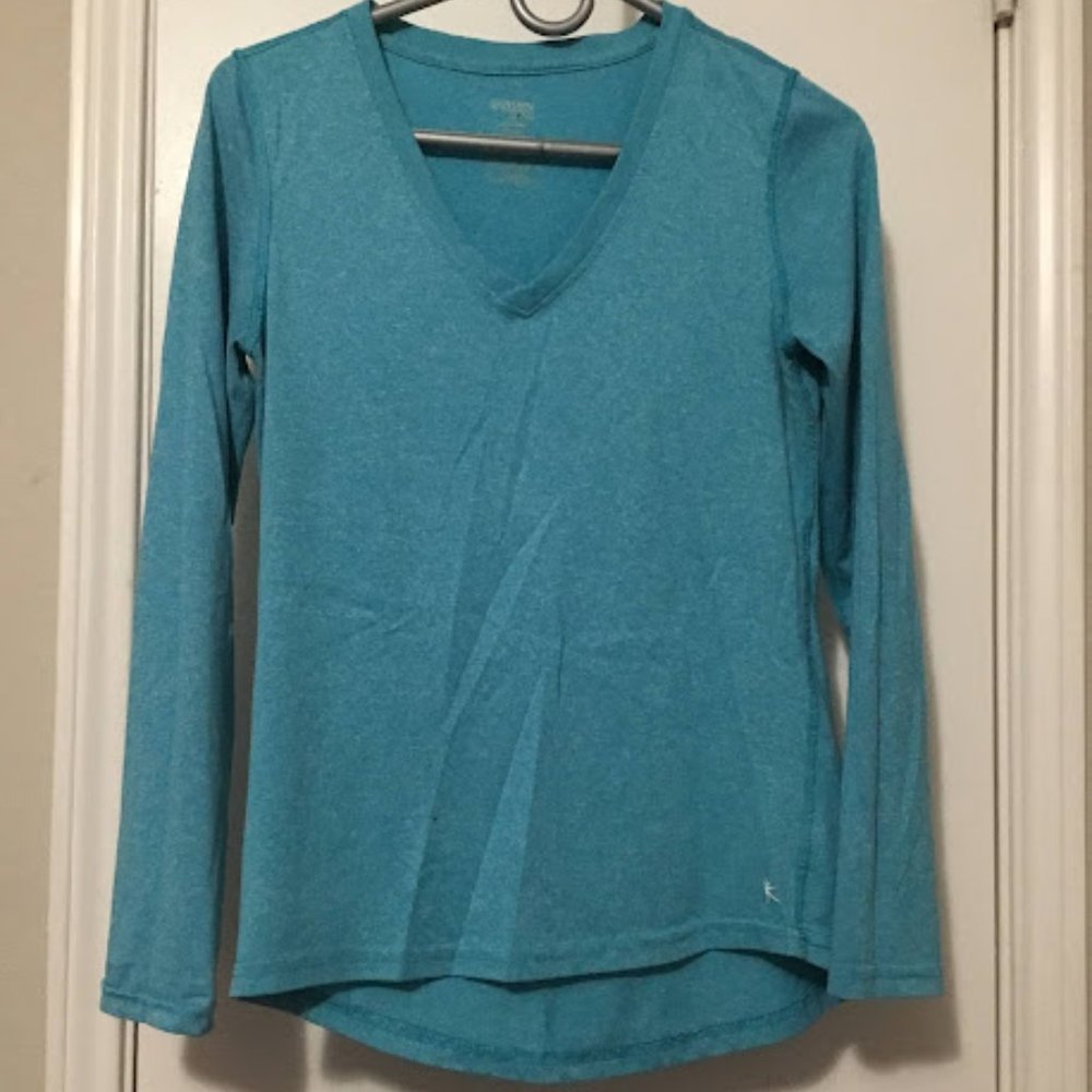 XS Blue Danskin Workout Long Sleeve
